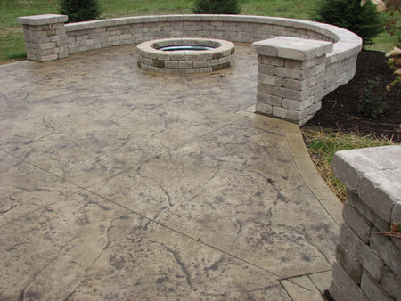 stamped concrete patio Meridian ID